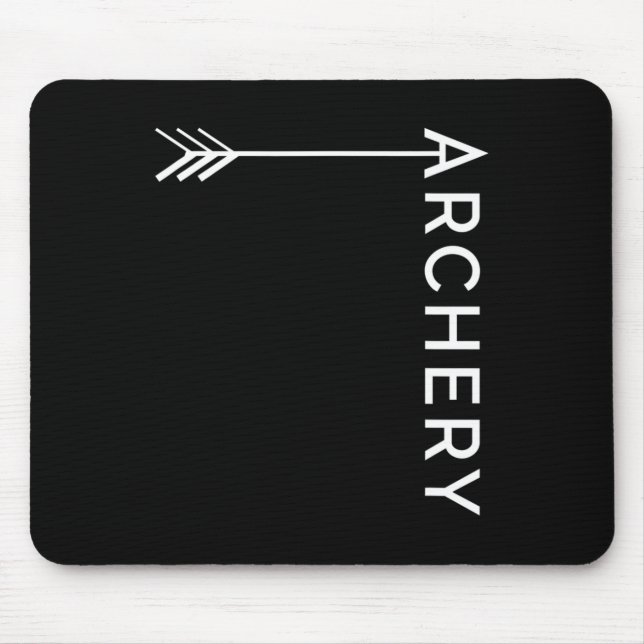 Bogenschießen und Bogenschießen von Jagdgeschenken Mousepad (Vorne)