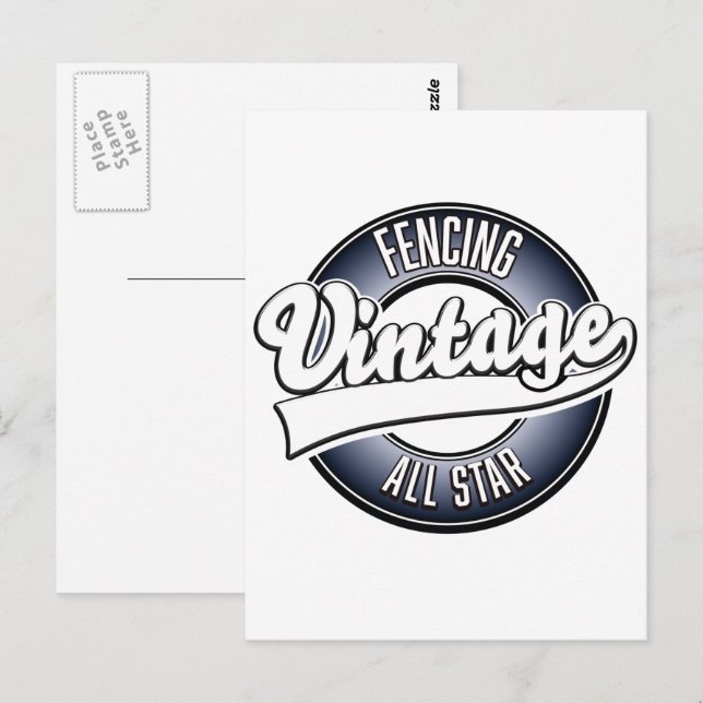 Bogenschießen Vintag Postkarte (Vorne/Hinten)