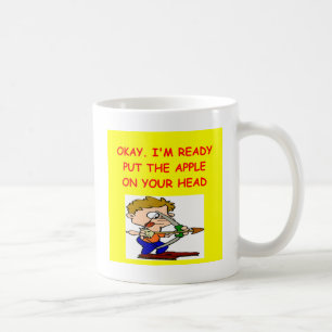 BOGENSCHIESSEN-Witz Kaffeetasse