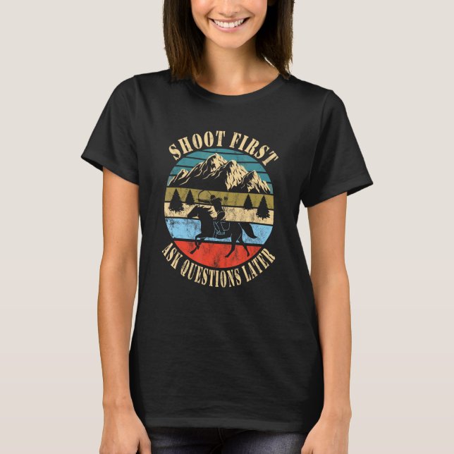 Bogenschießen zu Pferd T-Shirt (Vorderseite)