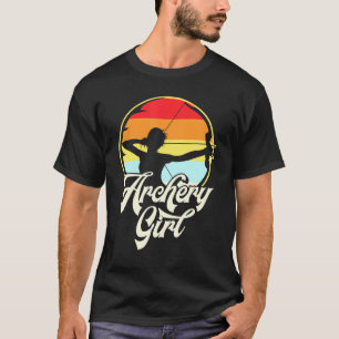 Bogenschießmädchen Vintag Archer T-Shirt