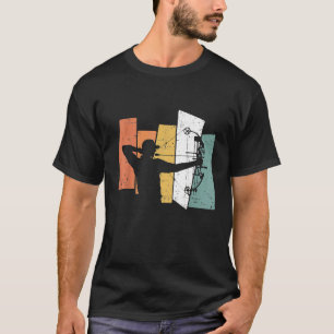 Bogenschießpfeil Bogen Vintage Retro T-Shirt