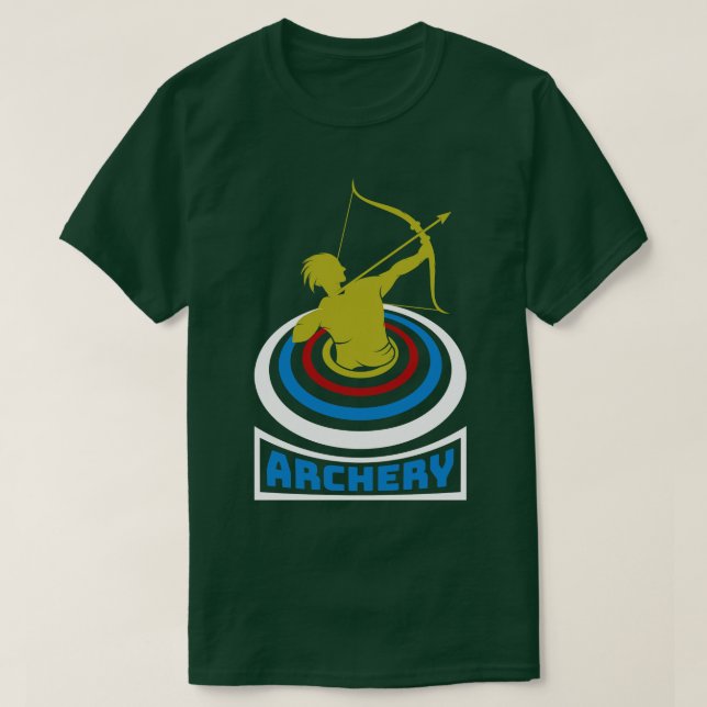 Bogenschießpistole und Bow 34 T-Shirt (Design vorne)