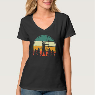 Bogenschießsport Bogen Und Pfeil Retro Bogensc T-Shirt