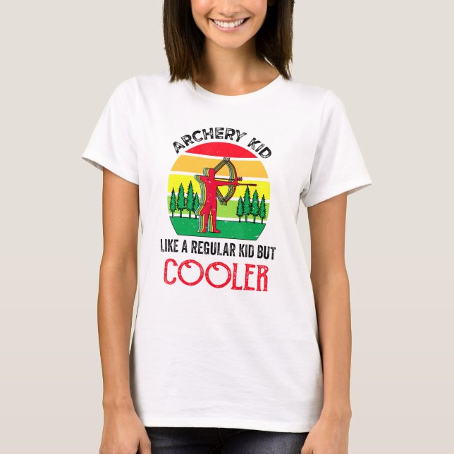 Bogenschiff Kid Bow und Bogenjunge Bogenschütze T-Shirt (Vorderseite)
