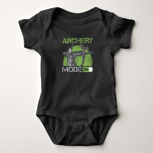 Bogenschütze Bow Shooting Sportliebhaber Baby Strampler (Vorderseite)