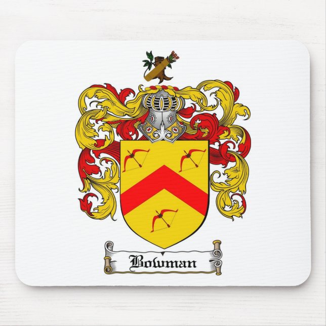 BOGENSCHÜTZE-FAMILIENWAPPEN - BOGENSCHÜTZE-WAPPEN MOUSEPAD (Vorne)