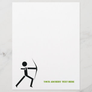 Bogenschütze mit seinem bogenschwarzen, grünen Bog