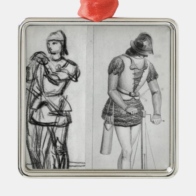 Bogenschütze und Crossbowman Ornament Aus Metall (Vorne)