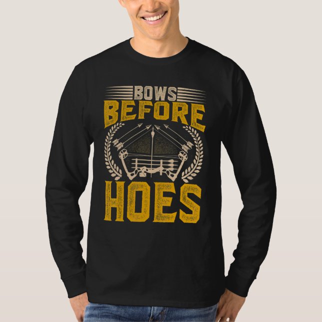 Bogenschütze   Verbeugt sich vor Hacken Bogenschie T-Shirt (Vorderseite)