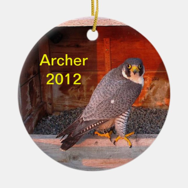 Bogenschütze-Verzierung 2012 Keramikornament (Vorne)