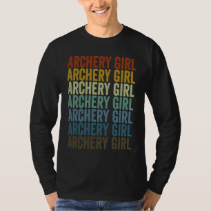 Bogenschützen Mädchen Bogenschütze Bogen Und Pfeil T-Shirt