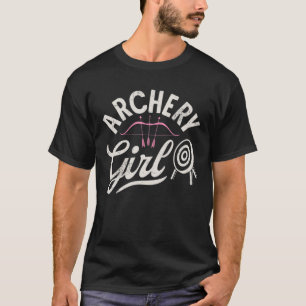 Bogenschützin Bogenschütze Bogen und Pfeil Ziel Vi T-Shirt