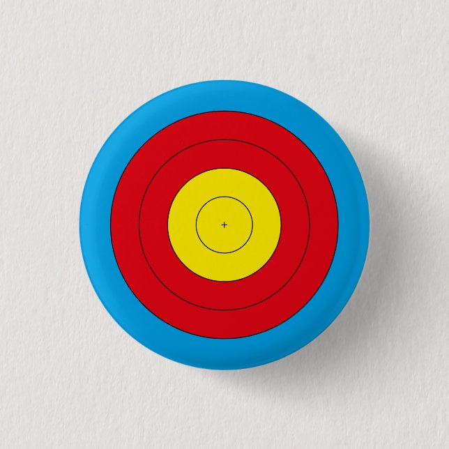 Bogenziel für wiederkehrenden Bogen (FITA 20 cm) Button (Vorderseite)