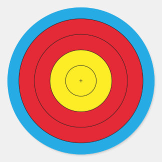 Bogenziel für wiederkehrenden Bogen (FITA 20 cm) R Runder Aufkleber
