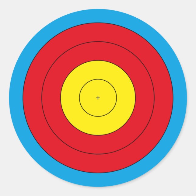 Bogenziel für wiederkehrenden Bogen (FITA 20 cm) R Runder Aufkleber (Vorderseite)