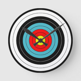 Bogenzielsport Runde Wanduhr
