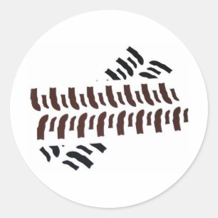 Bogger Tracks Runder Aufkleber