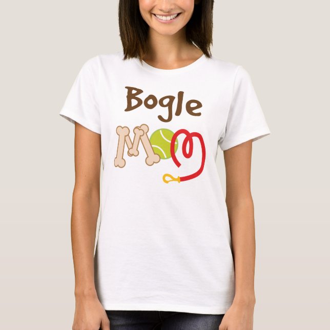 Bogle-Hundezucht-Mama-Geschenk T-Shirt (Vorderseite)