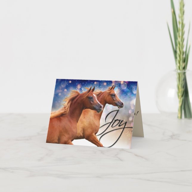 BOGO Colts Weihnachtskarte Feiertagskarte (Vorderseite)