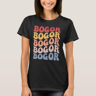 Bogor City Groovy Retro T-Shirt