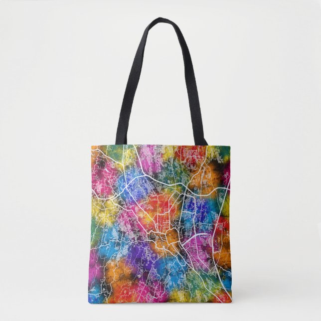 Bogor City Indonesia City Karte Tasche (Vorderseite)