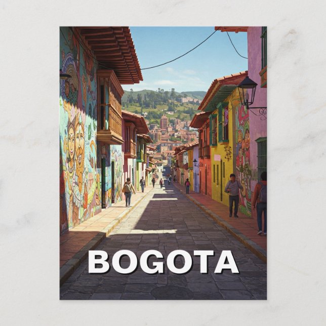 Bogota Colombia La Candelaria Bogotá Postkarte (Vorderseite)