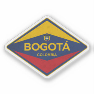 Bogota Colombia Vintag Sticker