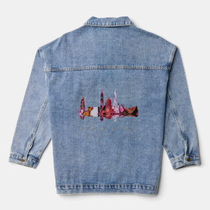 Bogota, farbenfrohe Silhouette Jeansjacke