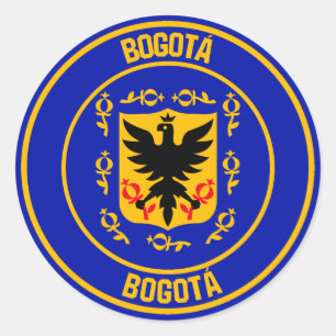 Bogotá RundEmblem Runder Aufkleber