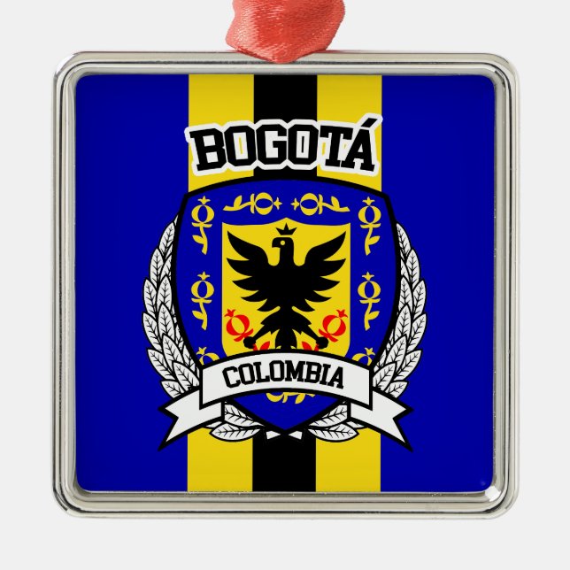Bogotá Silbernes Ornament (Vorne)