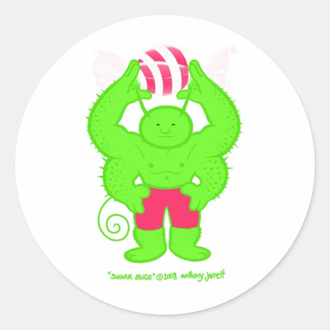 Bogue à sucre 3 pas de logo Sticker (Devant)