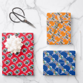 Bogue Amis Enveloppement Papier Feuille Plat Ensem