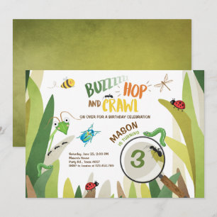 Bogue Invitation Anniversaire Insect Bugs Bogue