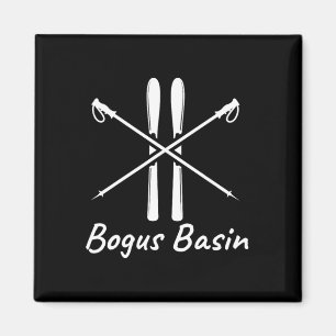 Bogus Sin Idaho Ski Skifahren Pole Winter Vaca Magnet