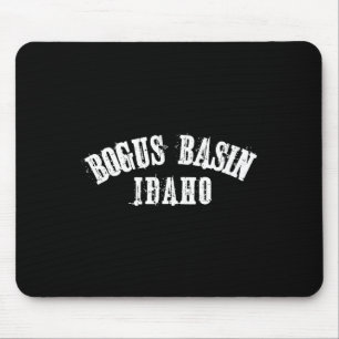 Bogus Sin Idaho Skifahren Snowboarden Skier Bold Mousepad