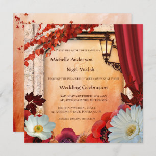 Bohème Chic Classic Mariage de automne Invitation