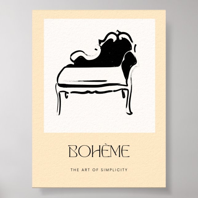 Boheme Minimalistisch Wall Art Poster (Vorne)