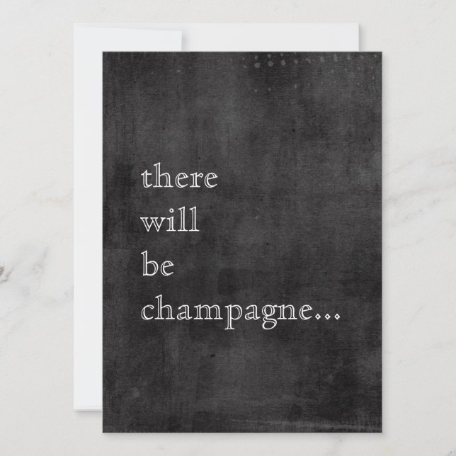Bohème Style New Years Cocktail Party Invitation (Devant)