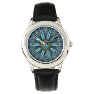 Bohème Turquoise Floral Star Motif Montre à poigne