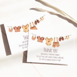 Bohème Vêtements de bébé Baby shower Merci