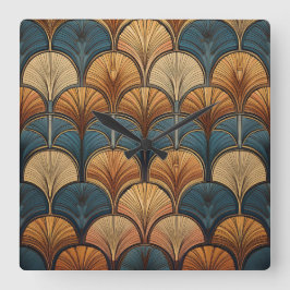 Bohemian art clock quadratische wanduhr