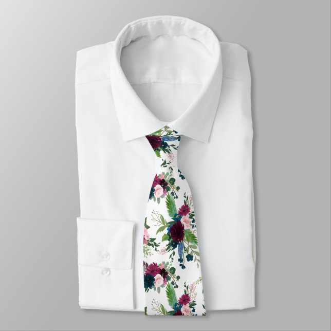 Bohemian Blumen  Krawatte (Gebunden)