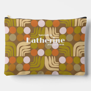 Bohemian Braun Grün Orange Zubehörtasche