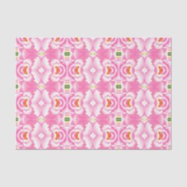 Bohemian Chic Pink Tie Dye Pattern Tissue Paper Seidenpapier