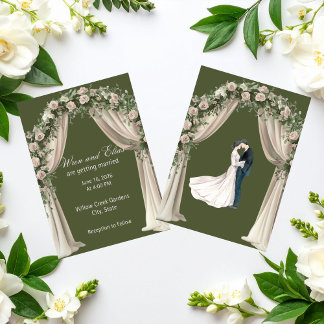 Bohemian Elegance Hochzeitskollektion Einladung