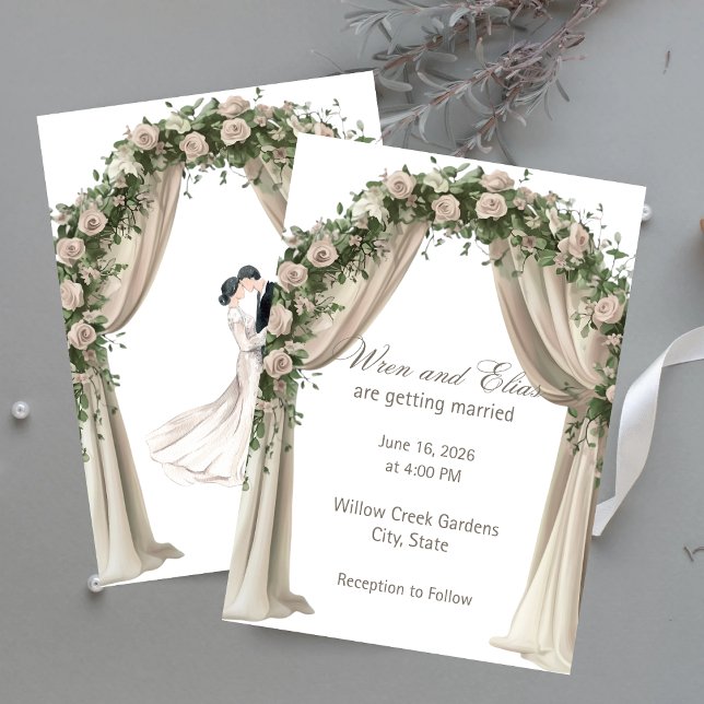 Bohemian Elegance Wedding Invitation  Einladung (Bohemian Elegance Wedding Invitation)