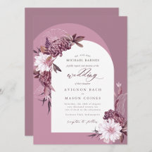 Bohemian English Lavender Fall Floral Arch Photo