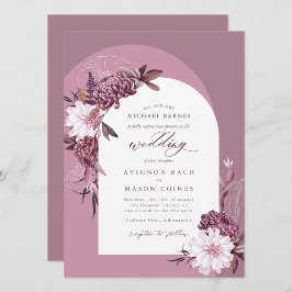 Bohemian English Lavender Fall Floral Arch Photo