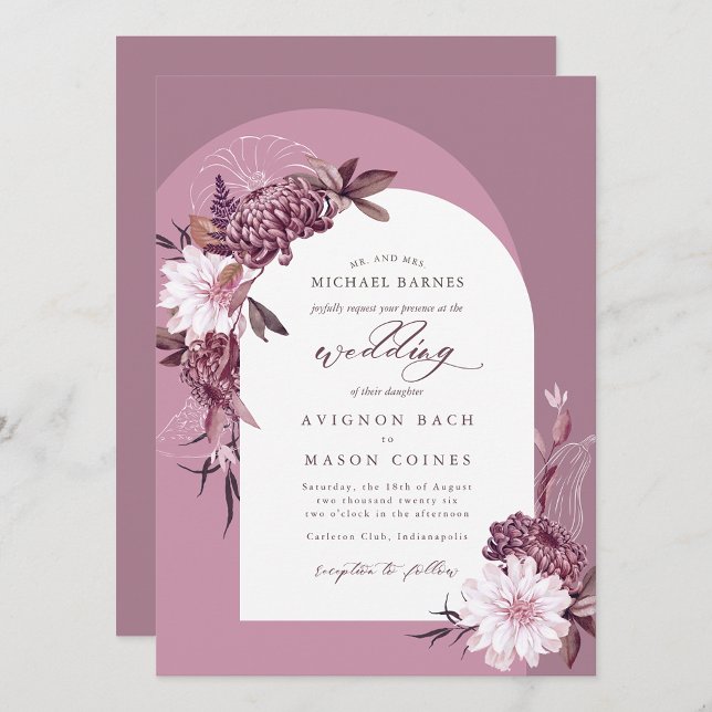 Bohemian English Lavender Fall Floral Arch Photo (Von Creator hochgeladen)